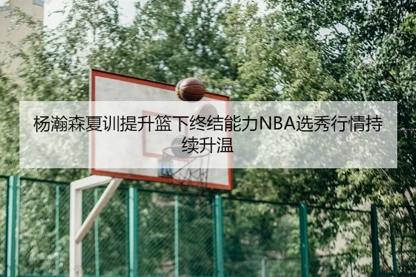 杨瀚森夏训提升篮下终结能力NBA选秀行情持续升温